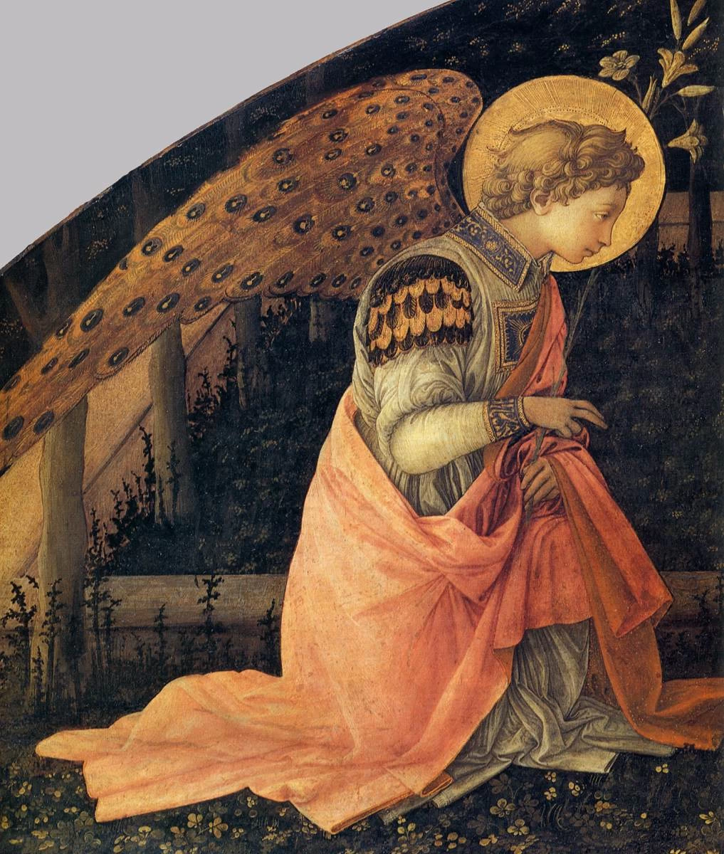 Annunciazione - National Gallery, London, dettaglio 1